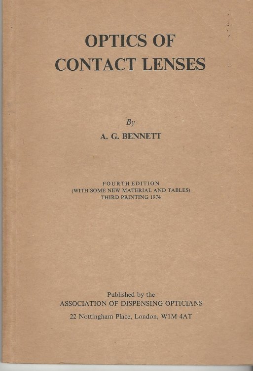 Optics of Contact Lenses.