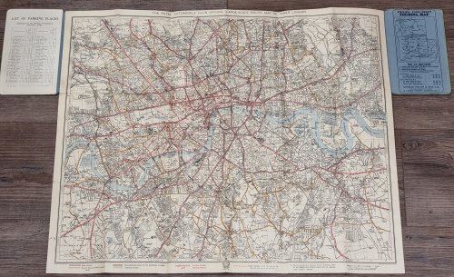 The Royal Automobile Club: Official Route Map of Inner London, Scale: 2 Inches to the Mile.