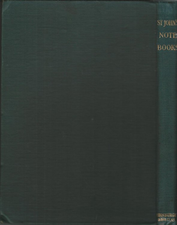Charles St John's Note Books 1846-1853, Invererne, Nairn, Elgin.
