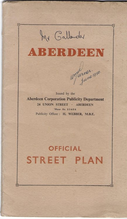 Aberdeen Offical Street Plan