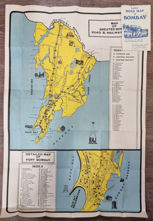 Latest Road Map of Bombay 1974-75