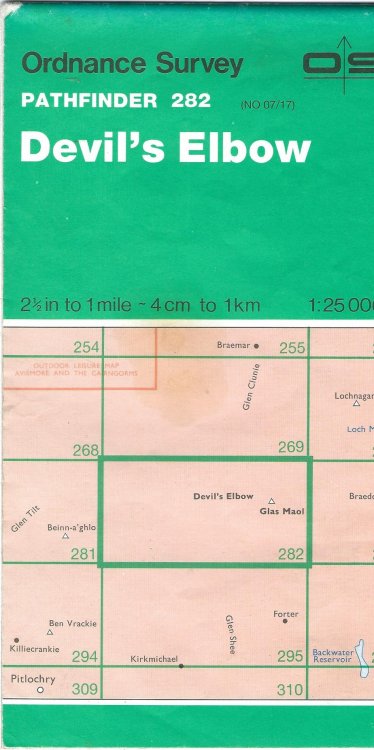 Devil's Elbow: Sheet 282 (Pathfinder Maps) 1:25000