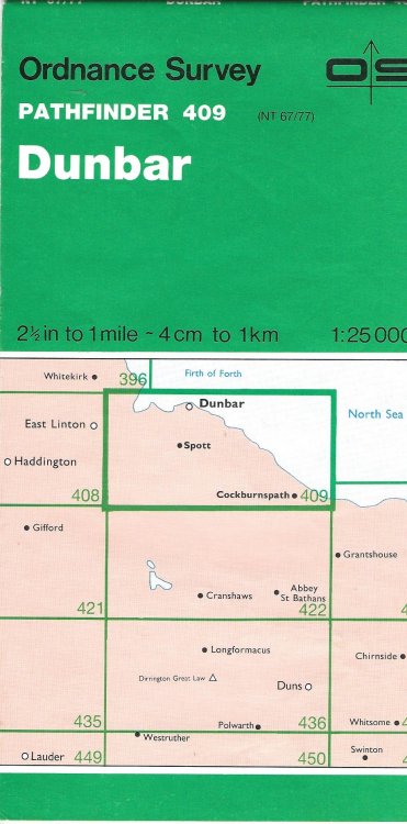 Dunbar 409 (Pathfinder Maps) 1:25000