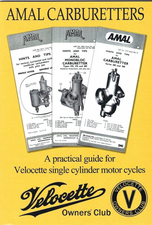 Amal Carburetters: A Practical Guide for Velocette Single Cylinder Motorcycles