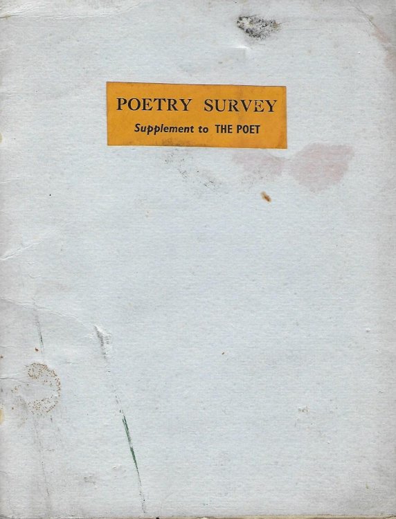 Poetry Survey, Supplement to the Poet.