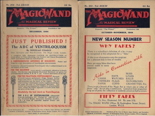 The Magic Wand and Magical Review No. 201, 202, 203, 204, Vol. XXXIII