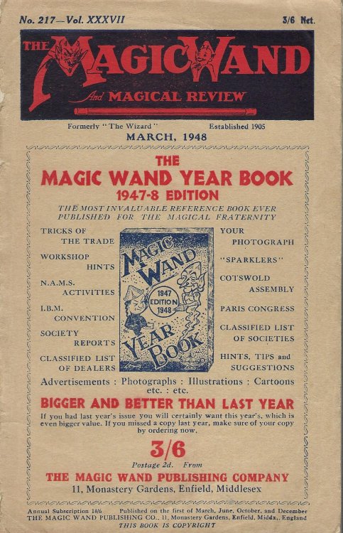 The Magic Wand and Magical Review No.217, Vol. XXXVII