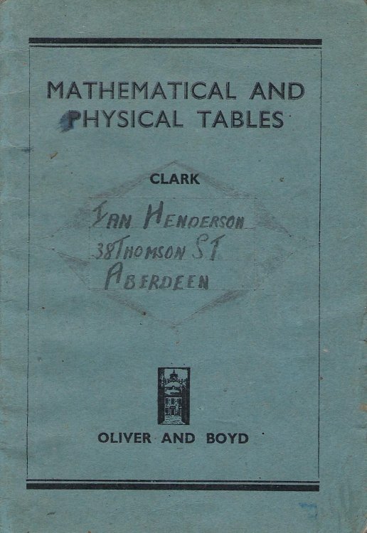 Mathematical and Physical Tables