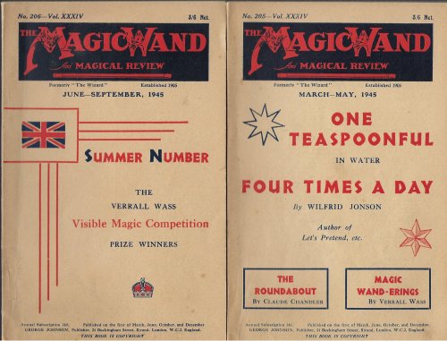 The Magic Wand and Magical Review Nos 205, 206, 207, 208, Vol. XXXIV, 1945