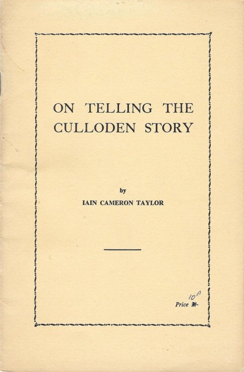 On Telling the Culloden Story