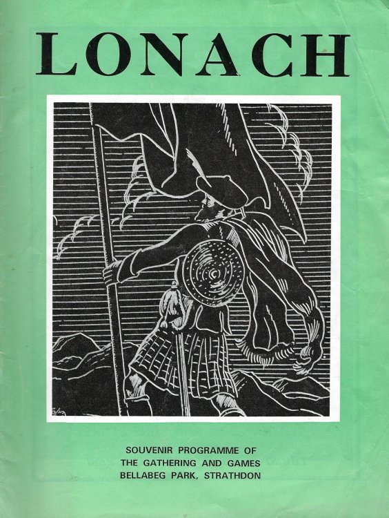 Lonach: Souvenir programme of the Gathering and Games at Bellabeg Park, Strathdon.