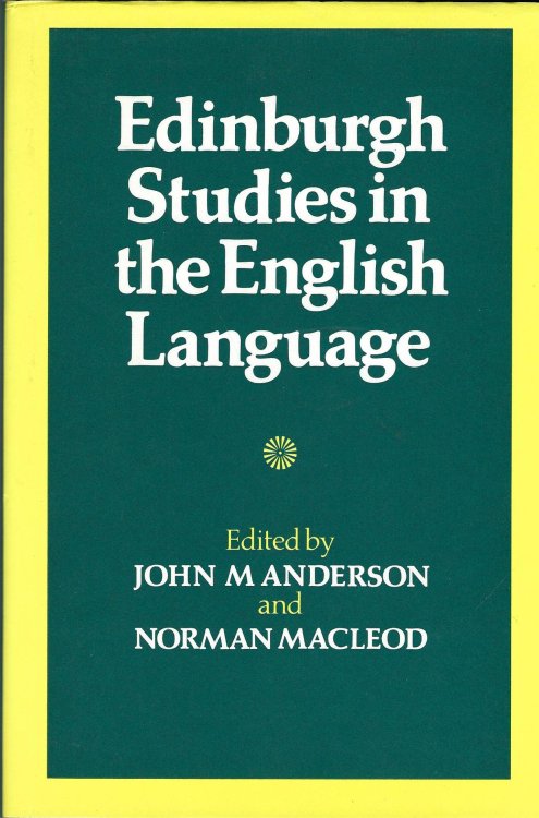 Edinburgh Studies in the English Language