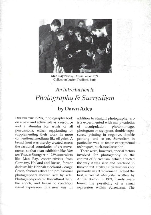 An Introduction to Photography and Surrealism