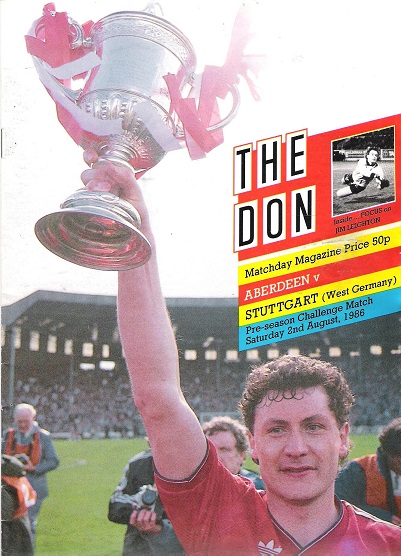 The Don. Matchday Companion Saturday 2nd August 1986, Aberdeen v. Stuttgart.