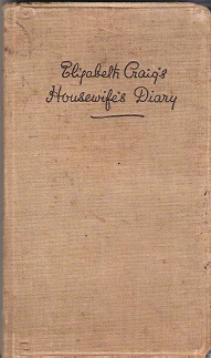 Elizabeth Craig's Housewife Diary 1938