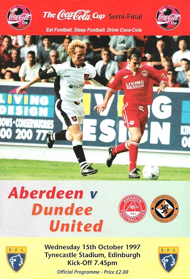 Aberdeen v. Dundee United, Wednesday 15 October 1997.