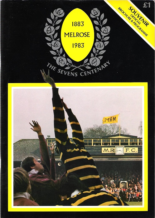 The Sevens Centenary 9th April, 1983 Souvenir Programme.