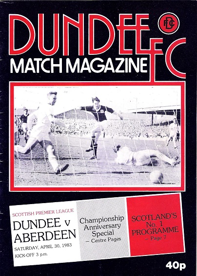 Dundee v. Aberdeen Saturday 30th April 1983.