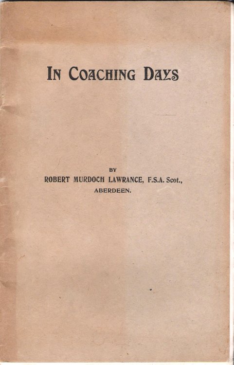 In Coaching Days.