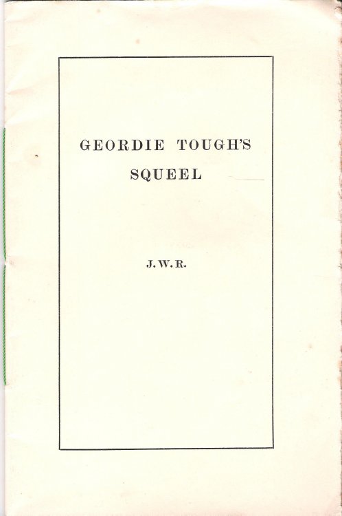Geordie Tough's Squeel.