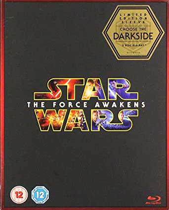 Star Wars: The Force Awakens (Limited Edition Dark Side Artwork Sleeve) [DVD] [Blu-ray ]