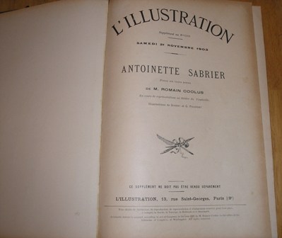 L'Illustration Theatre 1903-1904- Supplements De Theatre Nos:3169 to 3224 (Leather Bound)