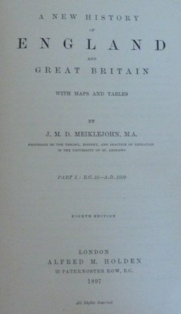 A New History of England and Great Britain with Maps and Tables