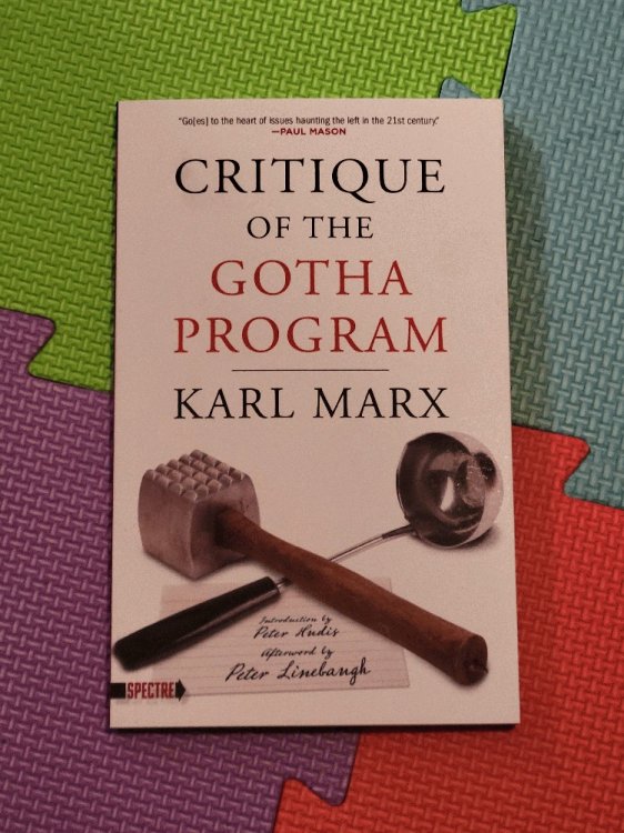 Critique Of The Gotha Program