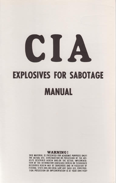 CIA Explosives for Sabotage Manual