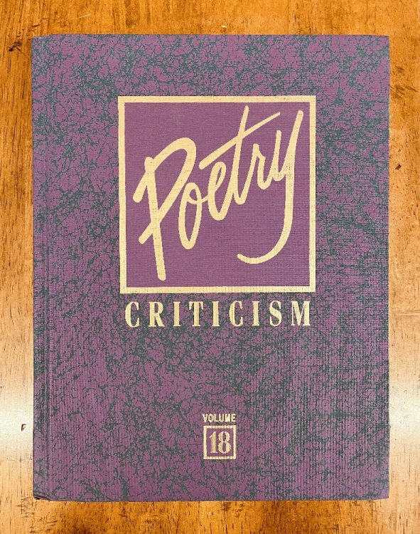 Poetry Criticism (Poetry Criticism, 18)