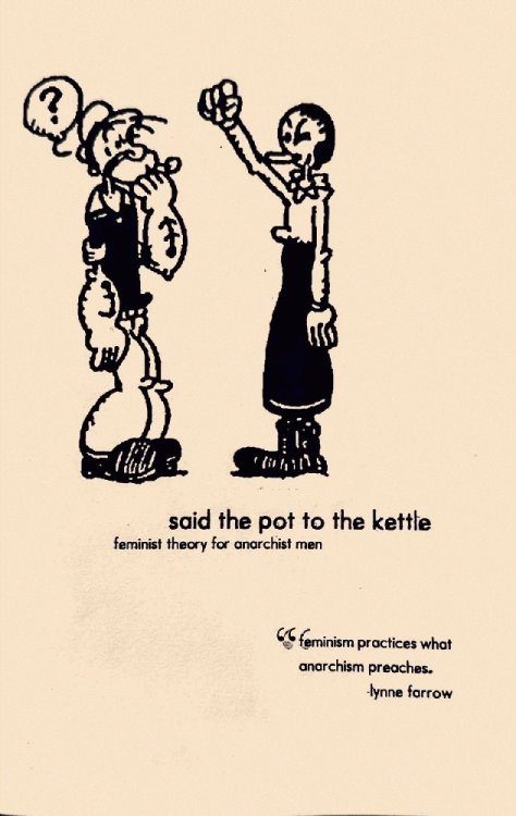 said the pot to the kettle: feminist theory for anarchist men