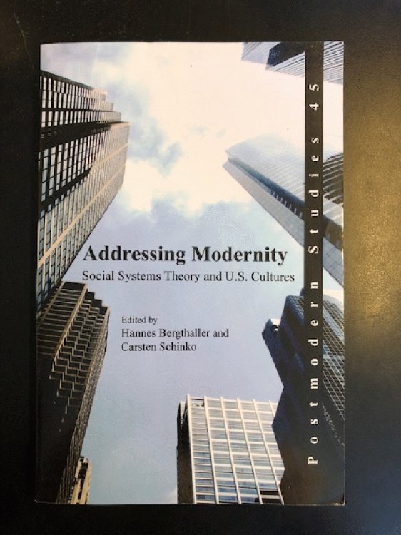 Addressing Modernity: Social Systems Theory and U.S. Cultures. (Postmodern Studies)