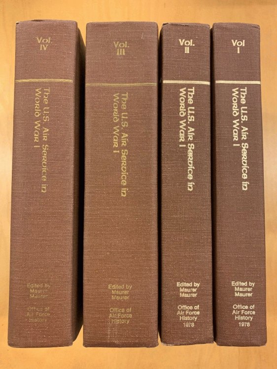 THE U.S. AIR SERVICE IN WORLD WAR I - 4 vol. set