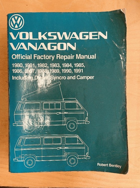 Volkswagen Vanagon Official Factory Repair Manual 1980-1991 Including Diesel Syncro and Camper