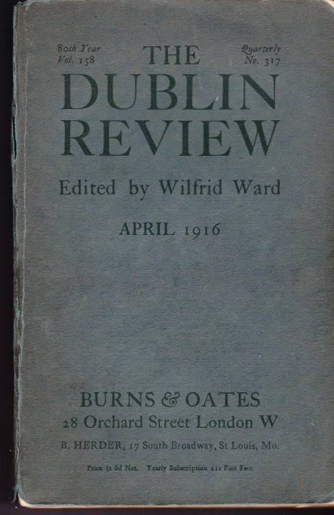 The Dublin Review. Vol. 158, No. 317 (April, 1916)