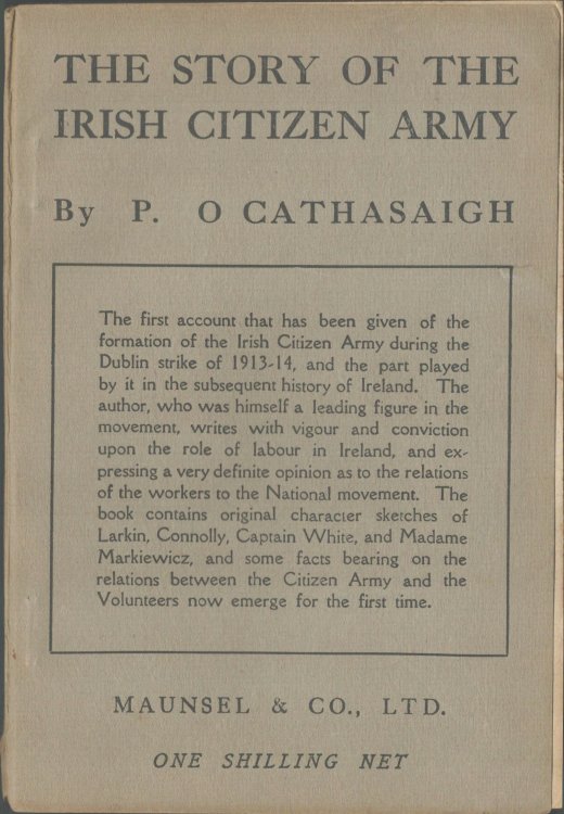 The Story of the Irish Citizen Army