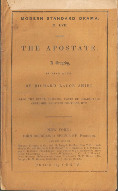 The Apostate. A Tragedy