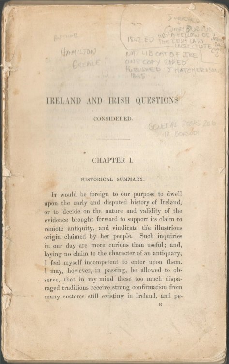 Ireland and Irish Questions Considered