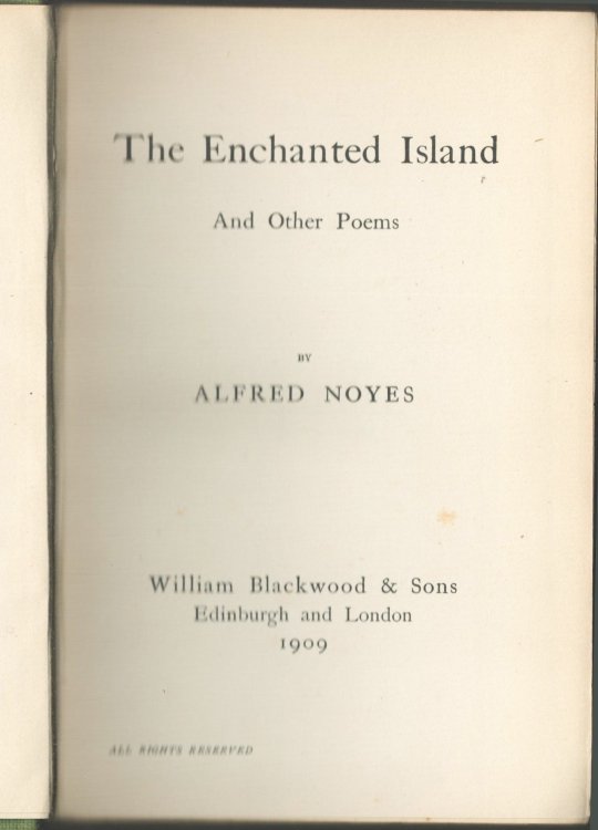 The Enchanted Island And Other Poems