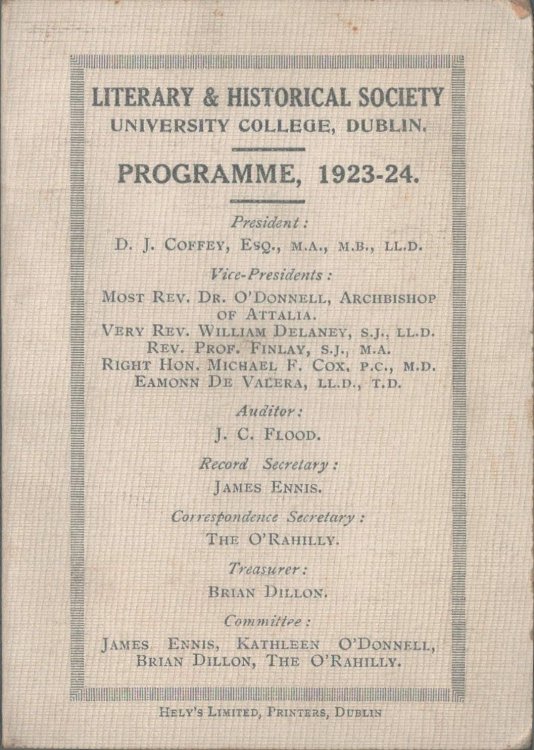 Programme, 1923-24