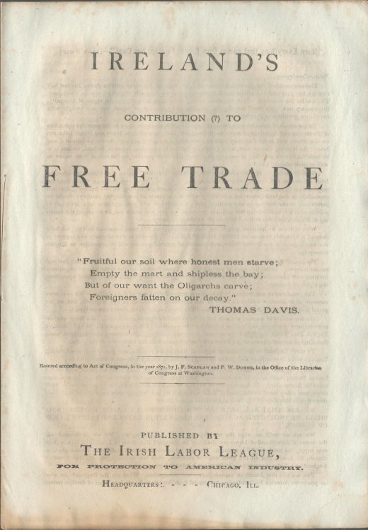Ireland's Contribution () To Free Trade