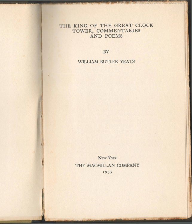 The King of the Great Clock Tower, Commentaries and Poems