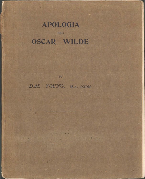 Apologia Pro Oscar Wilde