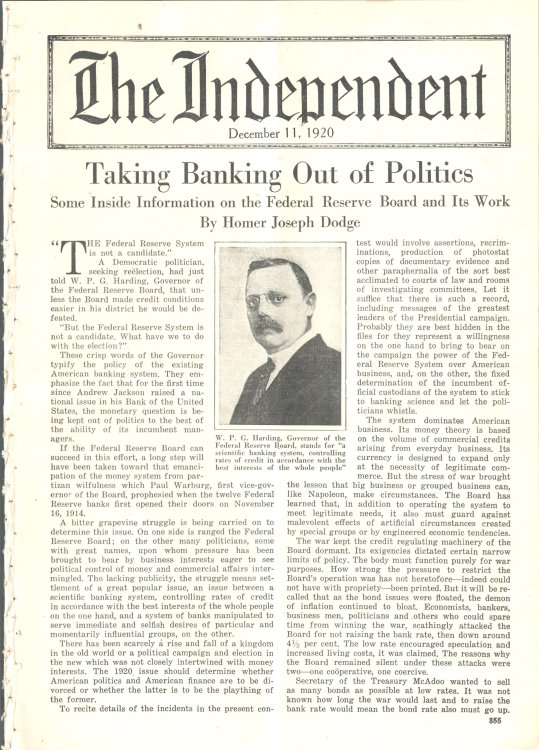 The Independent [November 6, 1920]