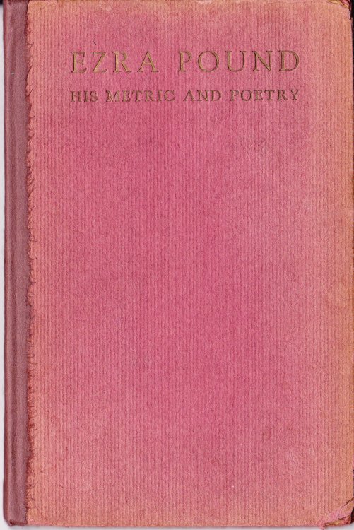 Ezra Pound. His Metric and Poetry