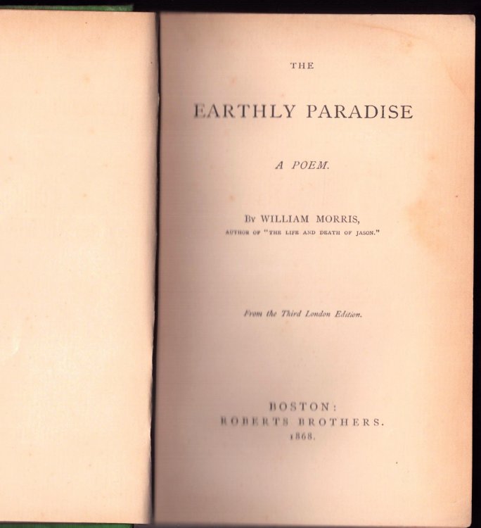 The Earthly Paradise. A Poem