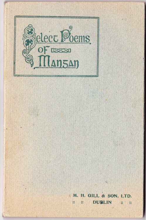 Irish and Other Poems By James Clarence Mangan with A Selection from His Translations