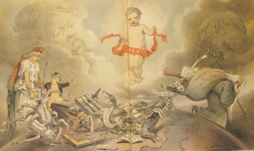 Puck Magazine, January 5, 1881 - December 28, 1881 German language edition.