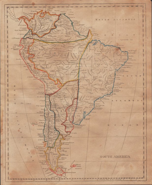 [Map of] South America