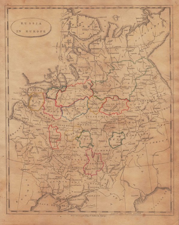 [Map of] Russia in Europe